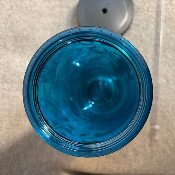 Starbucks Tropical Blue Floral Tumbler with Straw - Picture 10 of 11